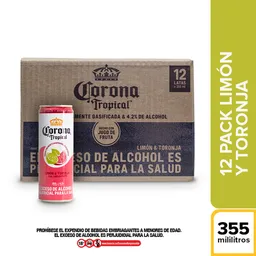 Corona Pack Cerveza Tropical Limón y Toronja