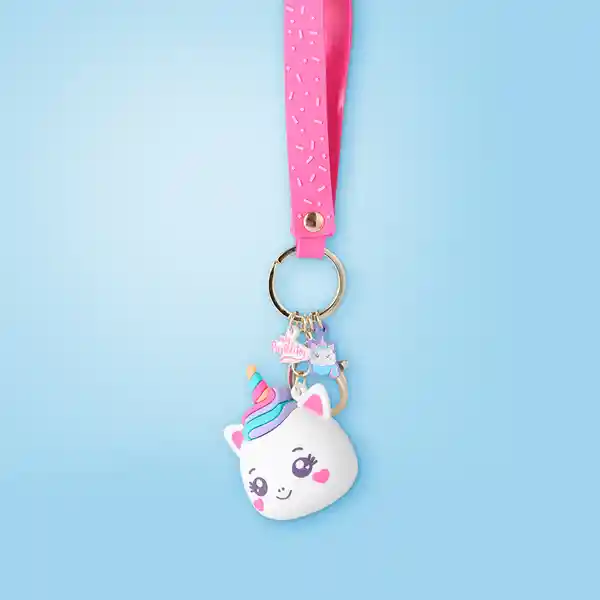Llavero 3D Unicornio Serie Mis Pastelitos Miniso