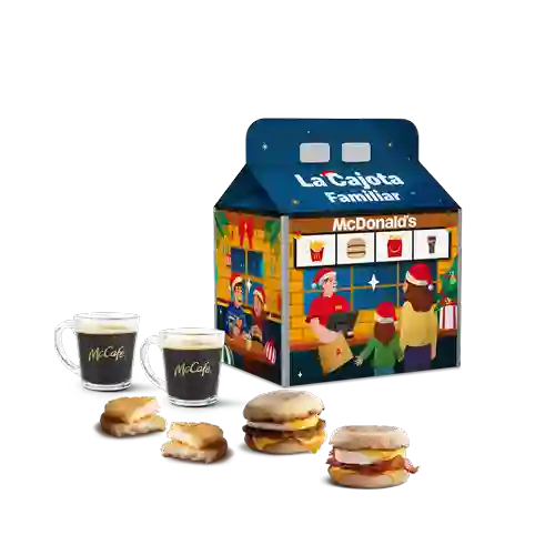 Cajota Familiar Clásica Desayuno para dos personas