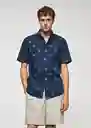 Camisa Micro3-H Tinta Talla M Hombre Mango