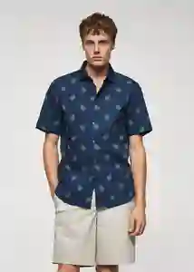Camisa Micro3-H Tinta Talla M Hombre Mango