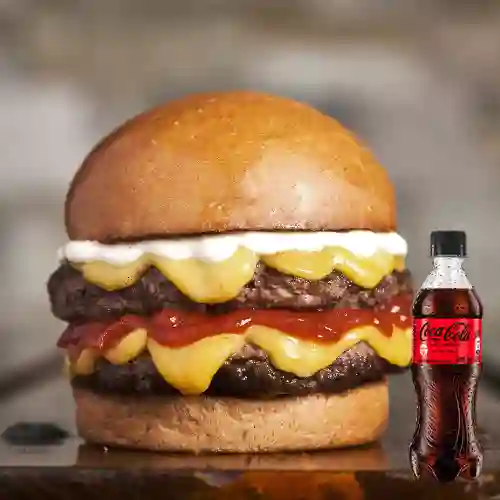 Combo Doublecheese Burger + Coca Cola Sin Azúcar 400 ml