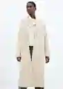 Abrigo Ringo Piedra Talla XL Mujer Mango