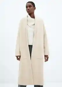 Abrigo Ringo Piedra Talla XL Mujer Mango