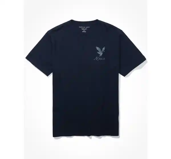 Camiseta Hombre en Azul T. X-SMALL American Eagle