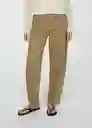 Jean Bet Khaki Talla 36 Mujer Mango