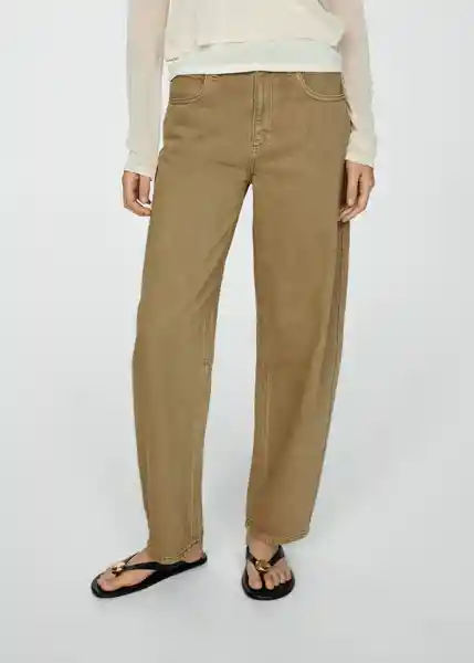 Jean Bet Khaki Talla 36 Mujer Mango