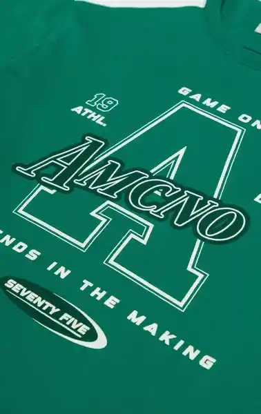 Camiseta Hombre Verde Talla M 841G007_VER195420 Americanino