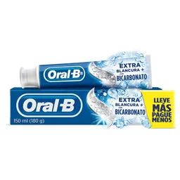 Crema Dental con Flúor Oral-B Extra Blancura con Bicarbonato 150ml