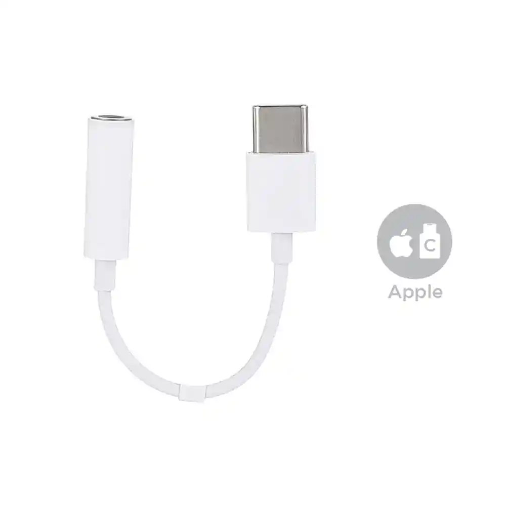 Adaptador de Audio Tipo C Blanco Modelo 3074 Miniso