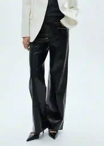 Pantalón Kaira Negro Talla 38 Mujer Mango