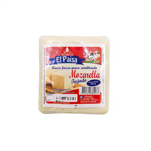 El Paisa Queso Mozzarella