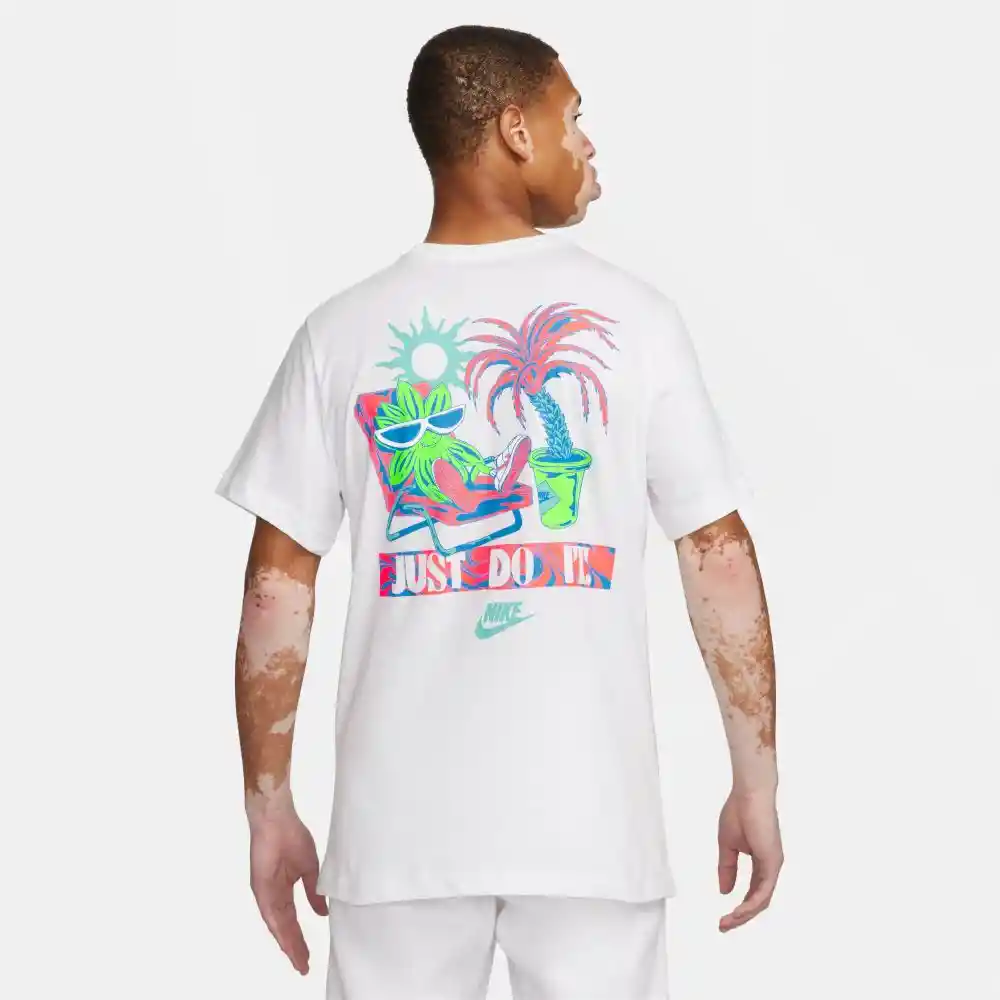 Nike Camiseta u Nstee Spring Break Sun Hombre Blanco S