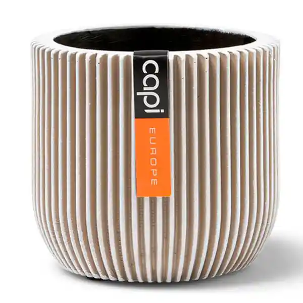 Tumatera Matera Conic Round Groove Marfil 14 cm