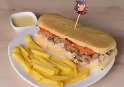 Emparedado de Pollo y Champiñones