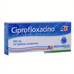 American Generics Ciprofloxacino Antibiótico (500 mg) Tabletas Recubiertas