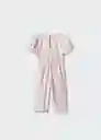 Enterizo Mono Taney Rosa Talla 70 Niñas Mango