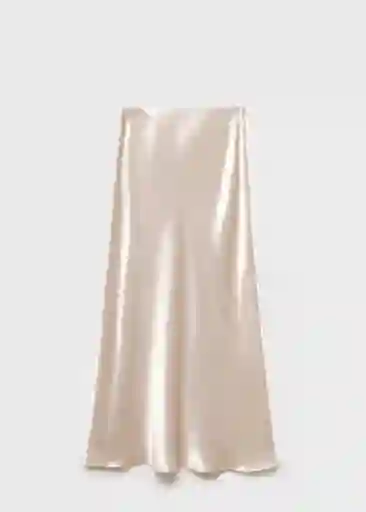 Falda Cosmo Plata Talla S Mujer Mango