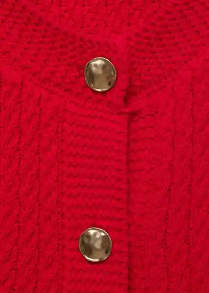 Chaleco Winneba Rojo Talla M Mujer Mango