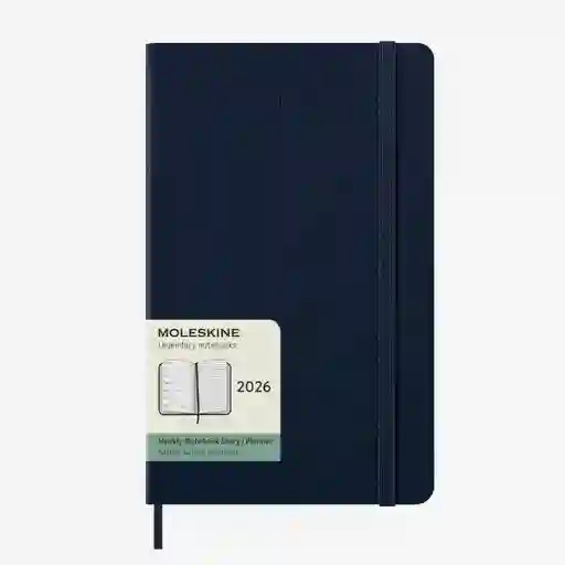 Moleskine Agenda Semanal Azul Grande Hc 2026