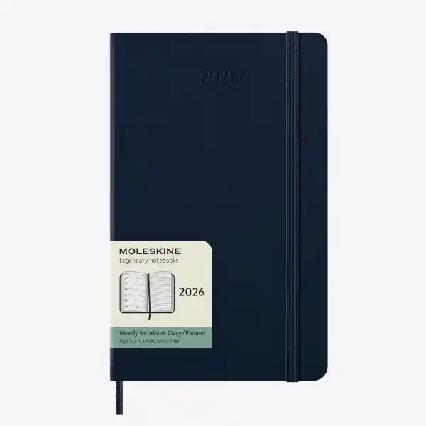Moleskine Agenda Semanal Azul Grande Hc 2026