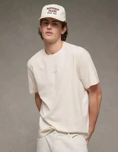Camiseta Hombre Café Talla Medium 4824210 American Eagle