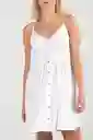 ONeill Vestido Corto Dray Stripe Blanco Talla XS