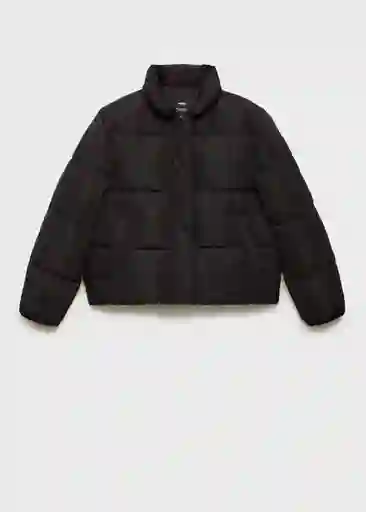 Abrigo Anorak Pingu Negro Talla M Mujer Mango