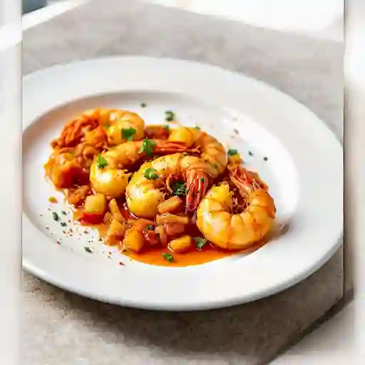 Langostinos Salteados