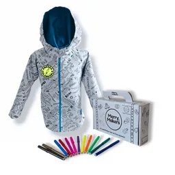 Merry Makers Chaqueta Doble Faz Coloreable Dinos Talla 4