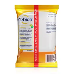 Cebion Vitamina C (500 mg) Tabletas Masticables Sabor a Mandarina