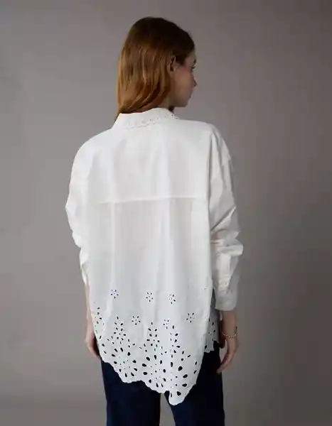 Camisa Mujer Blanco Talla Small 6433112 American Eagle