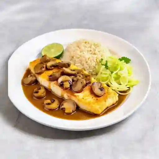 Trucha en Champiñones