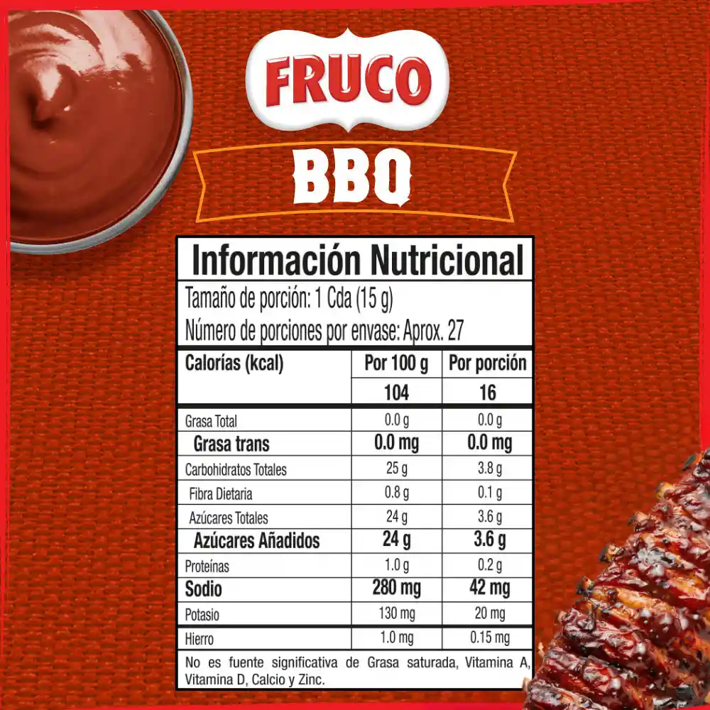 Salsa Fruco BBQ artesanal doypack 180G