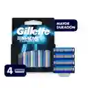 Repuestos de Afeitar Gillette Mach3 Turbo 4 uds