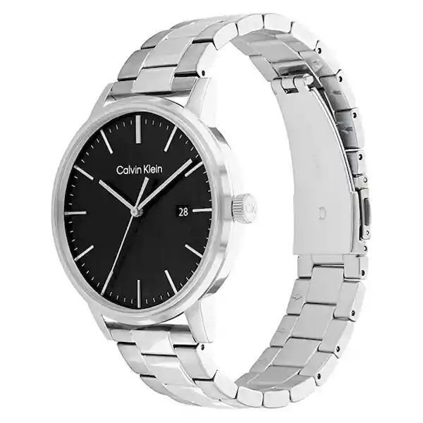 Reloj Linked Para Hombre Color Plateado 25200053 Calvin Klein