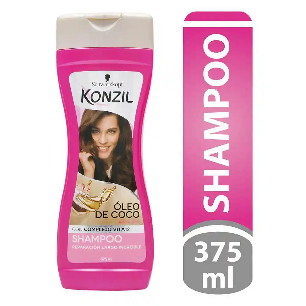 Konzil Shampoo Reparación Largo Increíble Oleo de Coco