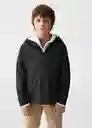 Abrigo Parka Kevin Negro Talla 10 Niños Mango