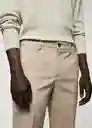 Pantalón Dublino Arena Talla 46 Hombre Mango