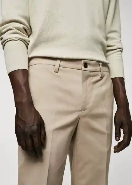 Pantalón Dublino Arena Talla 46 Hombre Mango
