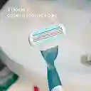 GILLETTE Venus Original Cuchilla de Afeitar Mujer con Aloe Máquina de Afeitar con 3 Hojas Depilación Corporal al Ras 1 Ud
