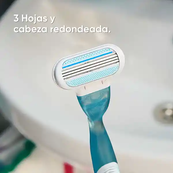 GILLETTE Venus Original Cuchilla de Afeitar Mujer con Aloe Máquina de Afeitar con 3 Hojas Depilación Corporal al Ras 1 Ud