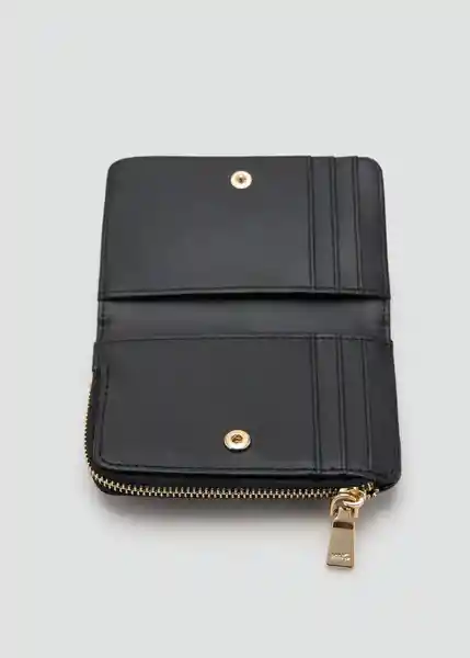 Billetera P Diagonal Negro Talla 99 Mujer Mango