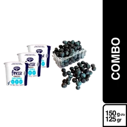 Combo Yogurt Griego Finesse Tres Zeros + Arandanos 