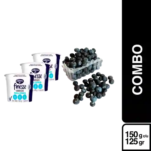 Combo Yogurt Griego Finesse Tres Zeros + Arandanos 