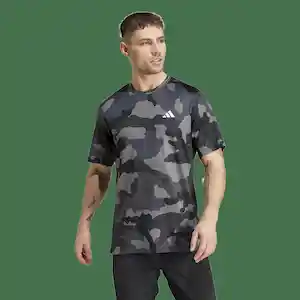 Adidas Camiseta Camo Aop T Para Hombre Negro Talla Ref: IS6153