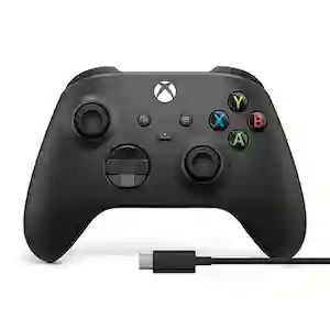 Xbox Control Inalámbrico Negro + Cable Usb-C