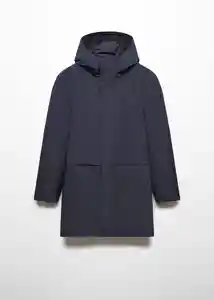 Abrigo Parka Space Navy Talla XXL Hombre Mango