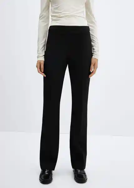 Pantalón Louis Negro Talla 32 Mujer Mango