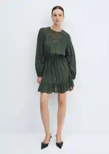 Vestido Lucy Verde Talla L Mujer Mango